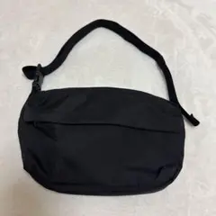 【美品】無印良品 ウエストポーチにもなる 撥水ショルダーバッグ 黒