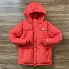 150ノースフェイス子供キッズドライベントオレンジダウンジャケットパーカー6ポケ