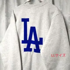 MLB ドジャース LA デカロゴ トレーナー 【裏起毛】 LLサイズ