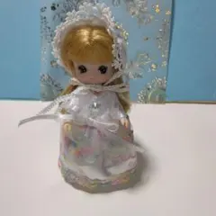 ミキちゃんマキちゃんサイズ パステルレースのワンピースドレスとへッドドレス