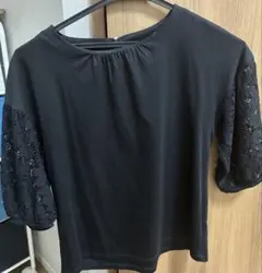 Maglie par ef-de レース袖カットソー ブラック 9のサムネイル