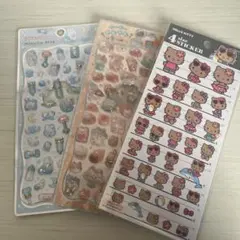 【正規品】プチドロップステッカー 4サイズステッカー日焼けキティ 3点セット