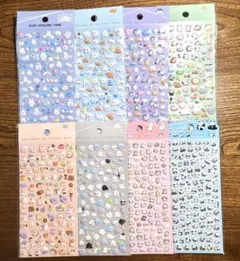 ふくらんだシール　シール大量　シールまとめ売り　デコパーツ　デコシール　紙もの