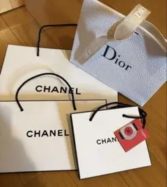 【限定チャーム付】シャネル・ディオール他 ブランドショッパー 7枚セット