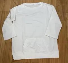 白カットソー長袖