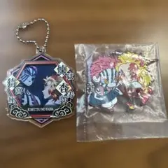 鬼滅の刃 猗窩座煉獄アクリルキーホルダー、キャラばんちょうこうラバーキーホルダー