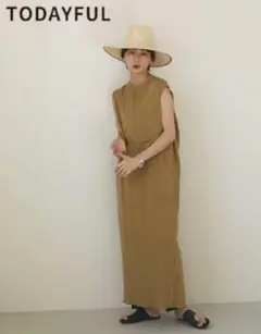 TODAYFUL トゥデイフル イエロー ペンシルドレス ニット ワンピース