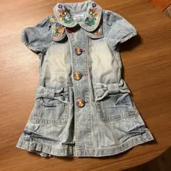 BOOHOMES デニムワンピース 花柄刺繍のサムネイル