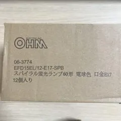 OHM スパイラル蛍光ランプ EFD15EL/12-E17-SPB 12個入りのサムネイル