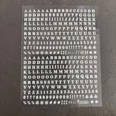 アルファベット・数字ネイルシール