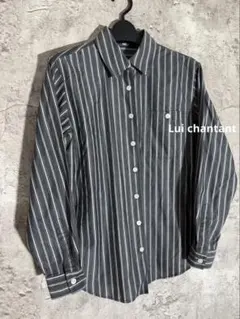 ☘️Lui chantant 綿100 ストライプ柄 長袖シャツ 日本製のサムネイル