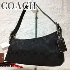 COACH Black Signature Shoulder Bag Rare