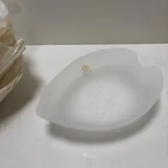 たち吉花びら型透明ガラス皿　５枚