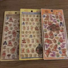 プーさんボンボンドロップシール　ミニ　プチドロ　3種セット　正規品