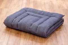 しじら織り 敷き布団 ごろ寝マット 70x130cm ネイビー