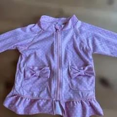 ピンク水玉ラッシュガード 100サイズ