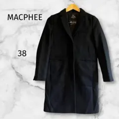 MACPHEE マカフィー　チェスターコート　黒　ブラック　ウール　カシミヤのサムネイル