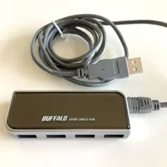 ★動作品★バッファロー 4ポート USB2.0ハブ 1.5mケーブル マグネットのサムネイル