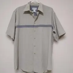 ALFANI 半袖シャツ ベージュ グレー Mサイズのサムネイル