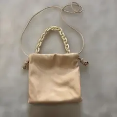 DECOLLTE ACCESSORY ショルダーバッグ ベージュ