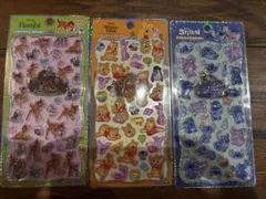 プチドロ　3枚セット バンビ プー さん　スティッチ