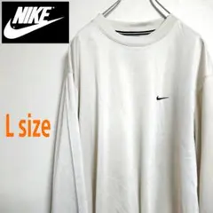 NIKE ナイキ ビッグサイズ 刺繍ワンポイントロゴ ロンT スウッシュ
