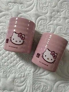 ハローキティ 湯呑み　ピンク　猫　コップ　レア　希少　入手困難　2006年