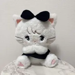 mikko BLACK RIBBON BIGぬいぐるみ　ムース　黒リボン