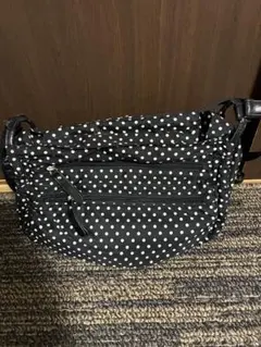 黒と白の水玉模様 ショルダーバッグ