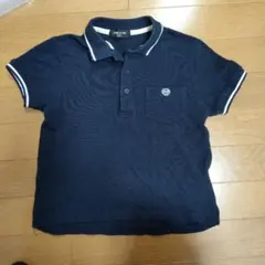 COMME CA ISM ネイビー 半袖ポロシャツ 120A