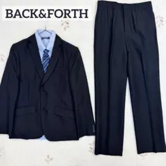 美品 バック＆フォース 160 男子 スーツ セットアップ 卒業式 ブラック