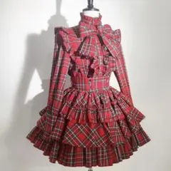 CATCOCOONクラシカルドール 上下セット セットアップ チェック 赤