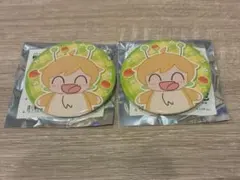 ぷりっつ　ぷりごん　缶バッジ　birthday 直筆サイン入り ぷりっつ BIRTHDAY 缶バッジ ぷりごんAMPTAKxCOLORS - メルカリ