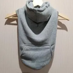 フード付き犬用パーカー グレー3XL