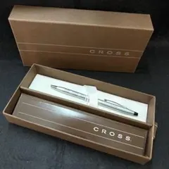 CROSS ボールペン シルバーカラー 専用ケース付き - メルカリ