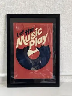 Let the Music Play ヴィンテージアートポスター　A4サイズ