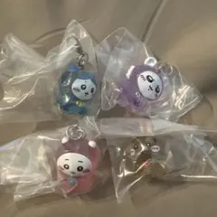 ちいかわめじるしアクセサリー　ちいかわうさぎハチワレモモンガ　セミコンプ