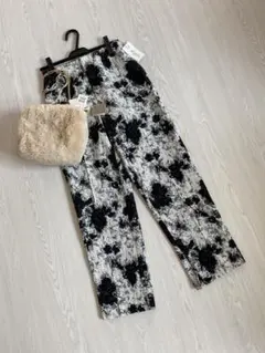 19580円新品♡スコットクラブ購入 ジャガード生地♡ハイウエストパンツ
