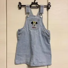 petit main ミニー デニム ジャンパースカート