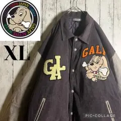 希少☆USA製00s】両面刺繍カレッジスタジャン ネイビー メンズL〜XL 