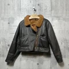 ✦80s✦ 英国製 リアルムートンジャケットB-3×RAFミックス本革 フライト