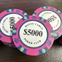 MONTE CARLO $5000 ポーカーチップ51枚