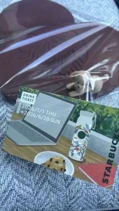 『お得！！！！！』スタバ バレンタインコースターとドリンクチケットの2点セット♡
