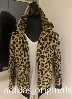櫻井翔着用モデルアディダスオリジナル レオパー ド豹柄 ボアパーカー廃盤品希少
