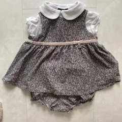 タルティーヌエショコラ　リバティ ワンピース 80