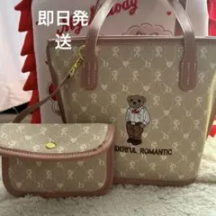 【11/23限定価格】2500→1999円　 くま刺繍　ハンドバッグ