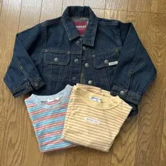 BRANSHES デニムジャケット90 長袖Tシャツ100