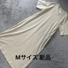 ユニクロ UNIQLO エアリズムコットンtワンピース半袖naturalM新品