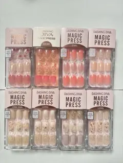 DASHING DIVAネイルチップセット8点 ハンド 春ピンク白