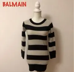 美品　BALMAIN ボーダーウールニットのサムネイル